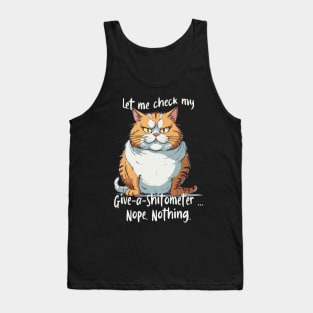 Cynical cat; cynical humor Tank Top